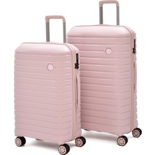 Elatae Ground 2’li Valiz Seti Orta + Büyük Kırılmaz Pp Hafif 360° Sessiz Teker 010663