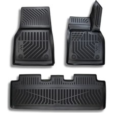 Calperia Tesla Model Y Uyumlu 3D Havuzlu Paspas, Juniper Renk