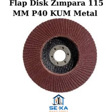 Seka Hand Tools Flap Disk Zımpara 115 mm P40 Kum Metal - Ahşap Taşlama Diski 5 Adet