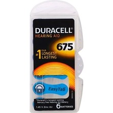 Çerçici Duracell 675 Numara Işitme Cihazı Pili 6'lı Paket