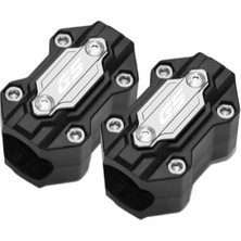 Tabaş Bmw Motosiklet Tampon Koruma Blokları Motor Koruma Kapağı Aksesuarları R1250GS, R1200GS, Lc Adv, F850 Gs, F750GS, F650GS, F850GS, G310GS/R Gri/siyah 2 Adet