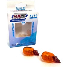 Femex Naturel Turuncu T20 W21W 7440 7443 Tek Duy Çit Duy Sinyal Gündüz Aydınlatma