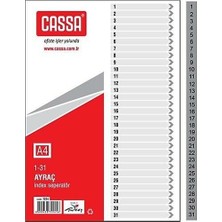 Cassa Rakamlı Seperatör Ayraç 1-31 Numaralı 7224