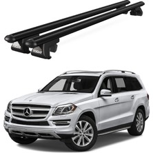 Today Auto Venüs Mercedes-Benz Gl (X166) (2013-2016) Uyumlu Siyah Ara Atkı Port Bagaj Tavan Barı