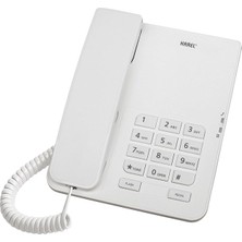 Karel TM-140 Kablolu Ekransız Krem Masaüstü Telefon