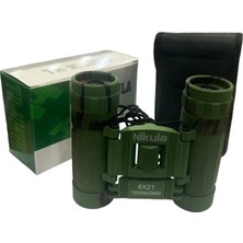 Çerçici 8X21 Dürbün Kamuflaj  Av Dürbünü 56M/1000M Kauçuk Kaplama