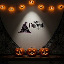 Popüler Sepet Happy Halloween Temalı Duvar Stickerı