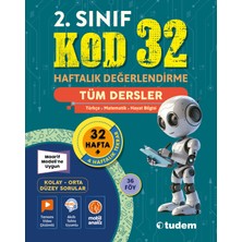 Tudem 2. Sınıf Kod 32 Tüm Dersler Haftalık Değerlendirme
