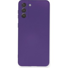 Galaxy S21 Plus Kılıf Nano Içi Kadife - Mor