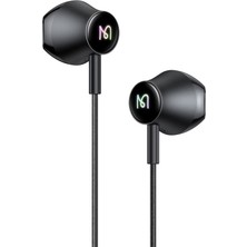 Mcdodo HP-4700 Type-C Rgb Işıklı Kablolu Kulak Içi Kulaklık Siyah