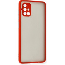 Galaxy A71 Kılıf Montreal Kapak - Kırmızı