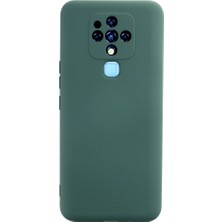 Tecno Camon 16 Kılıf Nano Içi Kadife - Koyu Yeşil