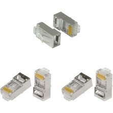 Frisby Ftp Cat6 Metal Rj45 Konnektör Network Kablosu (100 Lü Paket) Fnw-4522N