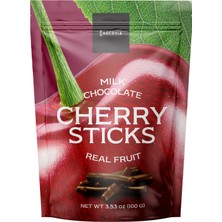 Chocovia Sütlü Çikolata Kaplı Vişne Sticks 100 (Gr)- Atıştırmalık Çikolata