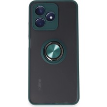 Realme C53 Kılıf Montreal Yüzüklü Kapak - Yeşil