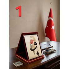 Ck Store Kadife Kırmızı Plaket Vav Harfi Modeli Sipariş Sorularından Belirtiniz