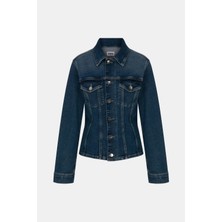 Denim Trip Fitted Slim Fit Orta Indigo Kadın Jean Ceket