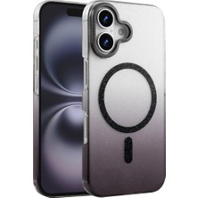CT Stones Iphone 16 Glossy Magsafe Kapak - Siyah