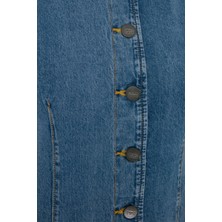 Denim Trip Fitted Slim Fit Orta Indigo Kadın Jean Yelek