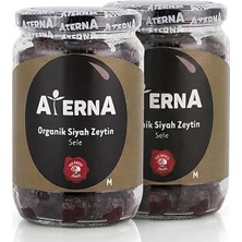 2li Set Aterna Organik Siyah Zeytin (M) 450 gr