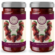 2li Set Eya Organik Çilek Reçeli 280 gr X2