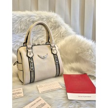 Leauder Women Kadın Metal Aksesuarlı Askılı Speedy Çanta