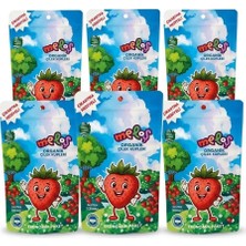 6 Lı Set Meloş Organik Mini Çilekli Lokum Küpleri 100 gr