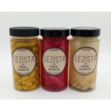 3lü Set Lezista Biberiye Biber Turşusu 545 gr + Lezista Lahana Turşusu 545 gr + Lezista Pancar Sulu Lahana Turşusu 545 gr