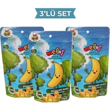 3lü Set Meloş Organik Mini Muzlu Lokum Küpleri 100 gr