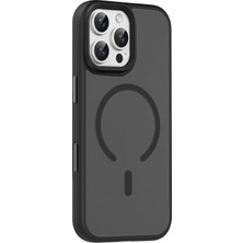DS LLC Ieg™  Apple Iphone 16 Pro Max Megane Magsafe Kapak - Siyah
