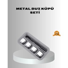 Asil Sepet Asiltech Paslanmaz Metal Buz Küpleri Seti Klipsli Sulandırmadan Soğutma Özellikli