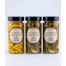 3lü Set Lezista Çubuk Salatalık Turşusu  545 gr X2 + Lezista Biberiye Biber Turşusu 545 gr