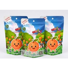3lü Set Meloş Organik Mini Portakallı Lokum Küpleri 100 gr