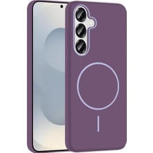 CT Stones Galaxy S23 Fe Broş Magsafe Kapak - Mor