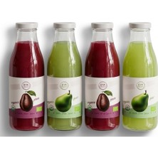 4lü Set Eya Organik Armut Suyu 250 ml X2 + Eya Organik Mürdüm Erik Suyu 250 ml X2