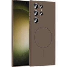 CT Stones Galaxy S24 Kılıf Jully Magsafe Kapak - Kahverengi