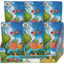 6 Lı Set Meloş Organik Mini Şeftali & Kayısılı Lokum Küpleri 100 gr