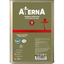 Aterna Organik Erken Hasat Zeytinyağı Yemeklik 3 Lt
