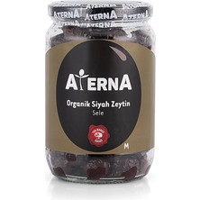 Aterna Organik Siyah Zeytin (M) 450 gr