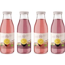 4 Lü Set Eya Organik Böğürtlenli Limonata 250 ml X2 + Eya Organik Çilekli Limonata 250 Mlx2