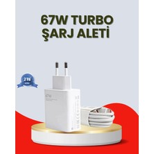 67 Watt Ultra Hızlı Şarj Adaptörü  Redmi 9 10 12C Uyumlu Nemere