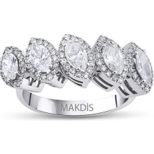 Makdis Pırlanta 1.60 Karat Markiz Beştaş Pırlanta Yüzük