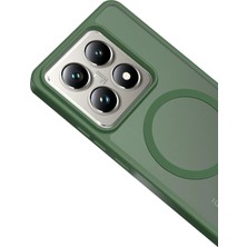 DS LLC Ieg™  Xiaomi Mi 14T Pro Jota Magsafe Kapak - Koyu Yeşil