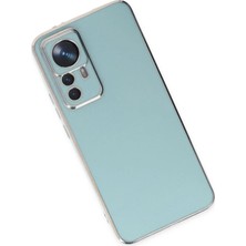 DS LLC Ieg™  Xiaomi Mi 12T Pro Kılıf Volet Silikon - Açık Yeşil