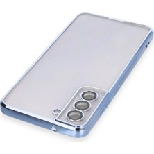 DS LLC Ieg™  Samsung Galaxy S21 Fe Kılıf Razer Lensli Silikon - Açık Mavi