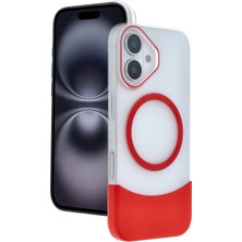 DS LLC Ieg™  Apple Iphone 16 Velar Magsafe Kapak - Kırmızı