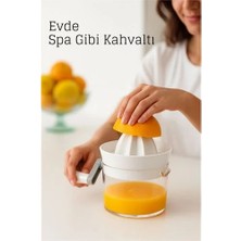 DS LLC Retroieg™ Manuel Kollu Narenciye Sıkacağı – 500 ml Kapasiteli, 17X12 Cm, Pratik ve Dayanık