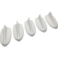DS LLC Ieg™ Balık Sırtı Mini Süs Anten Beyaz 5'li