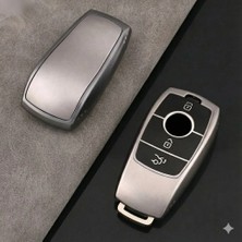 DS LLC Ieg™ Mercedes E Seri 2017-2020 Uyumlu Smart 3 Buton Silikon Oto Anahtar Kumanda Kabı Kılıf Gr�