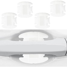 DS LLC Ieg™ Dış Kapı Kolu Koruma Bandı Silikon 4 Parça Beyaz